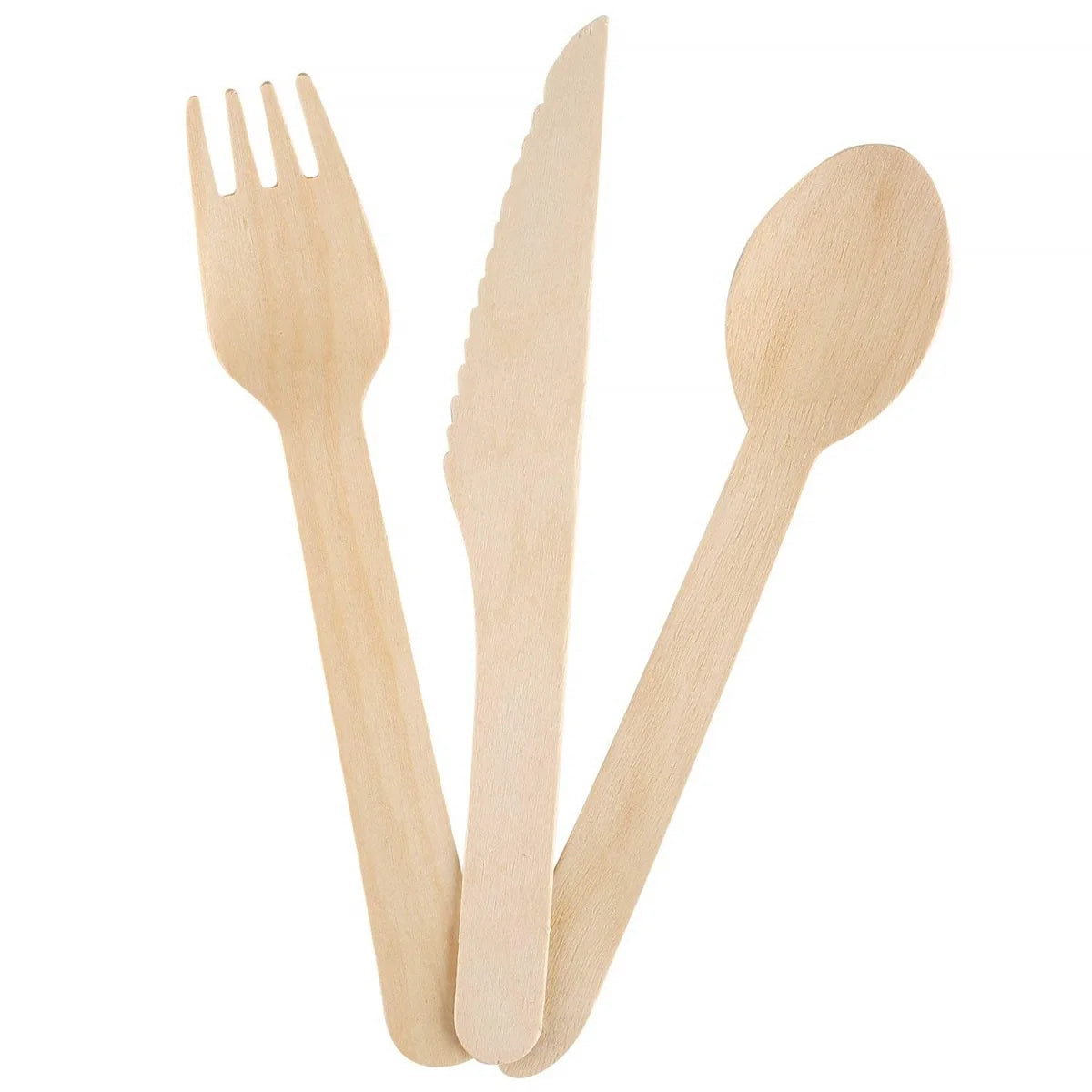 Birch Disposable Wooden Cutlery Set