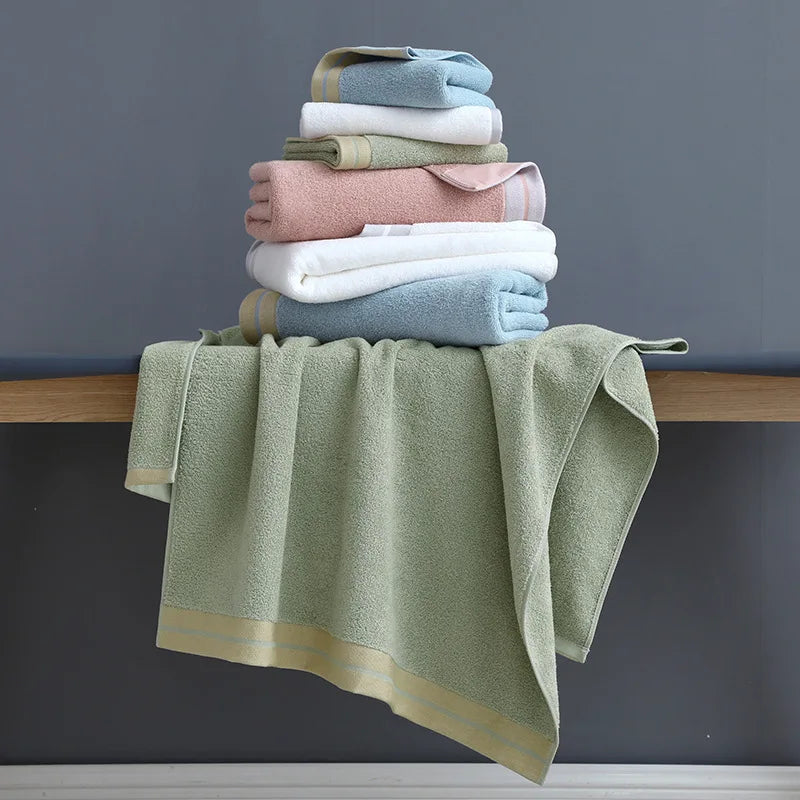 Soft Absorbent Cotton Bath Towels