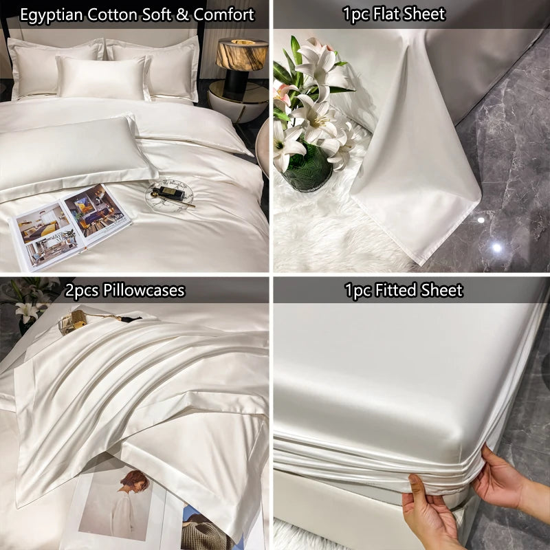 Luxury Egyptian Cotton Bed Sheet Set