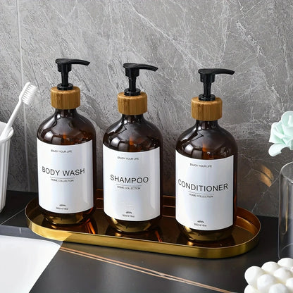 Bathroom Shampoo Dispenser Set