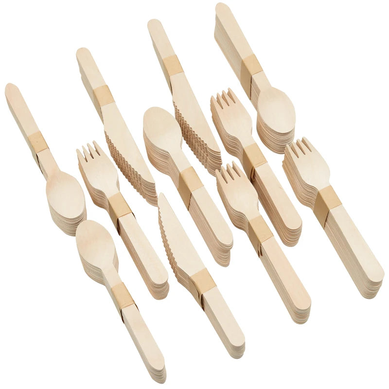 Disposable Wooden Cutlery Set