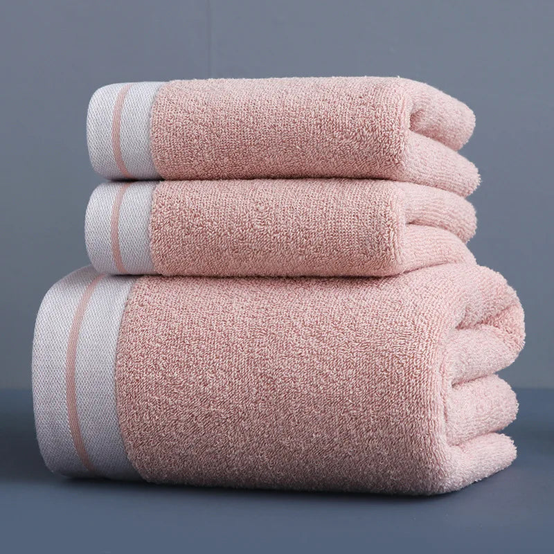 Soft Absorbent Cotton Bath Towels