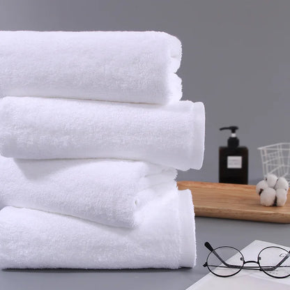White Cotton Face Bath Towel Set