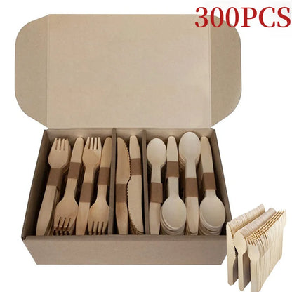 Disposable Wooden Cutlery Set