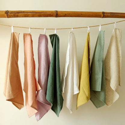Cotton Linen Cloth Napkins Reusable
