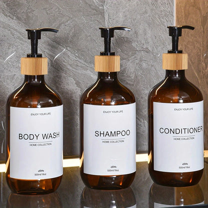 Bathroom Shampoo Dispenser Set