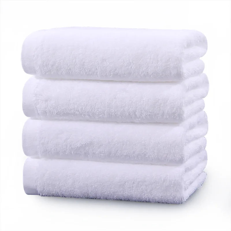 White Cotton Face Bath Towel Set
