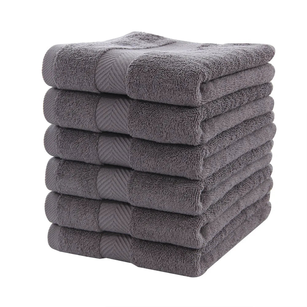 White Cotton Face Bath Towel Set